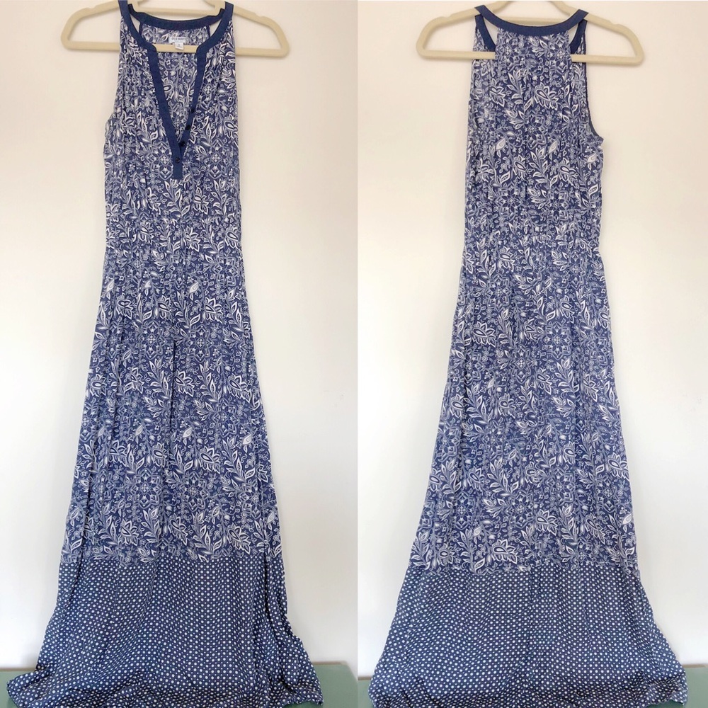 Old Navy - Navy Blue and White Paisley Sundress